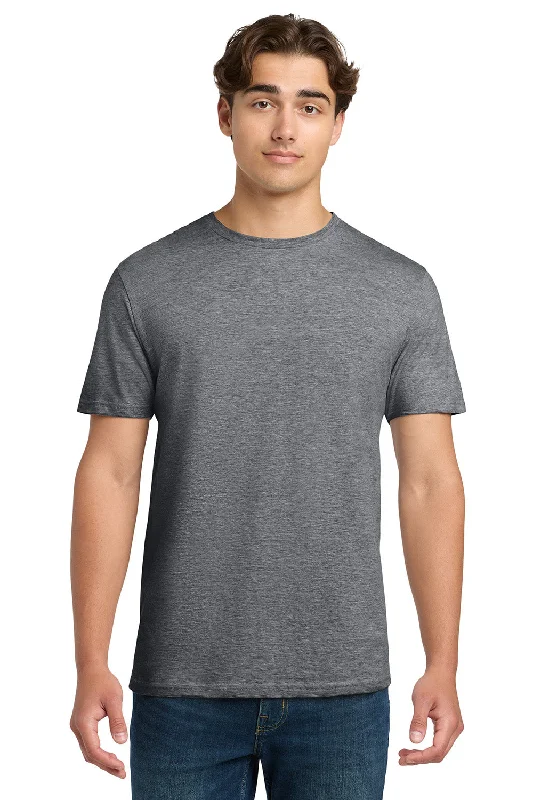 Men’s short-sleeve nook shirts-Gildan Mens Softstyle Short Sleeve Crewneck T-Shirt - Heather Graphite Grey