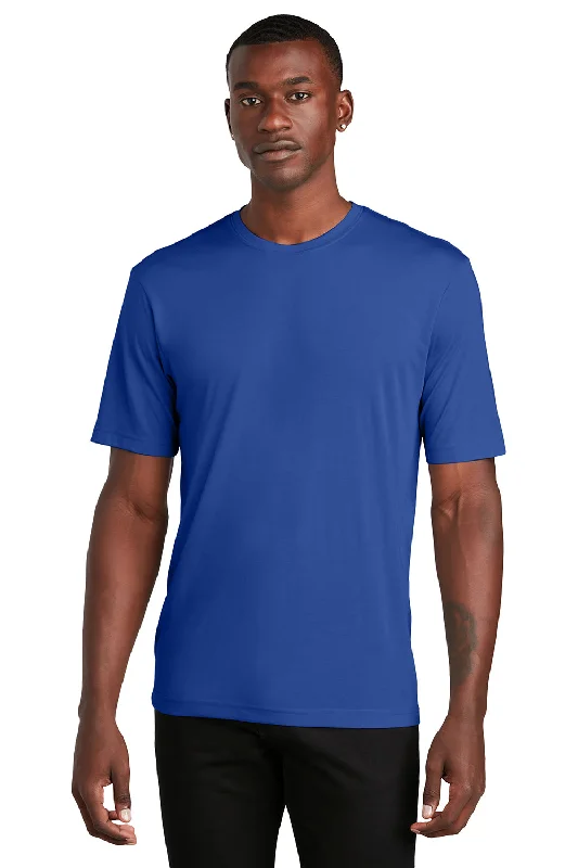 Men’s short-sleeve dusk shirts-Sport-Tek Mens Competitor Moisture Wicking Short Sleeve Crewneck T-Shirt - True Royal Blue