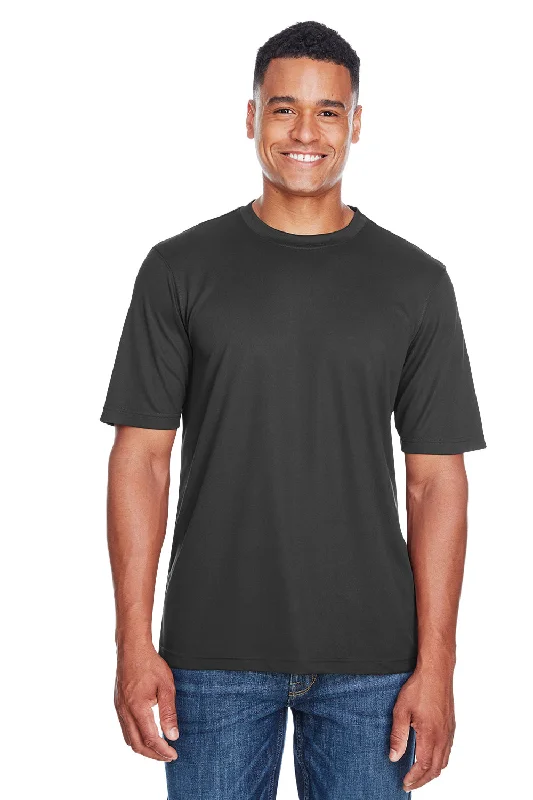 Men’s short-sleeve fizz tees-Core 365 Mens Pace Performance Moisture Wicking Short Sleeve Crewneck T-Shirt - Carbon Grey - Closeout