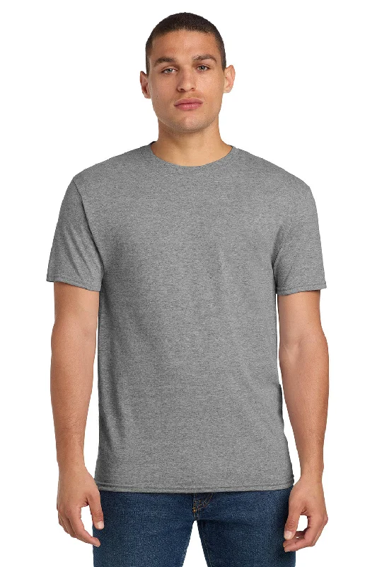 Men’s short-sleeve pelt shirts-Jerzees Mens Dri-Power Moisture Wicking Short Sleeve Crewneck T-Shirt - Oxford Grey