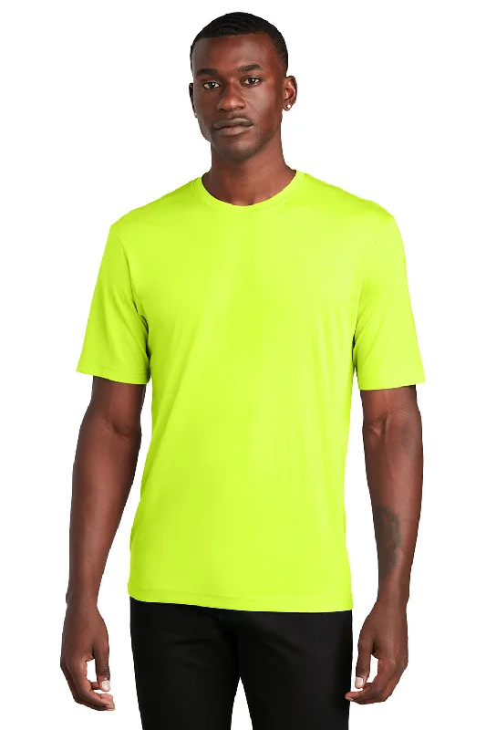 Men’s short-sleeve zest shirts-Sport-Tek Mens Competitor Moisture Wicking Short Sleeve Crewneck T-Shirt - Neon Yellow