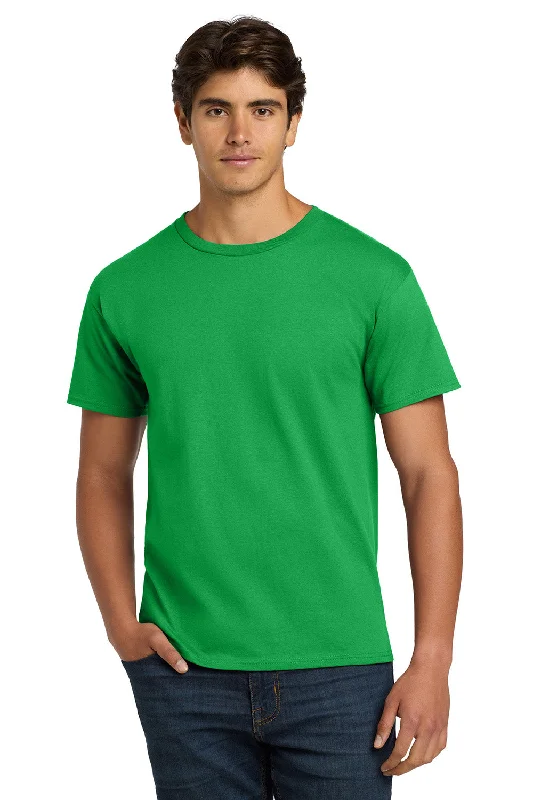 Men’s short-sleeve yowl tops-Hanes Mens ComfortSoft Short Sleeve Crewneck T-Shirt - Kelly Green