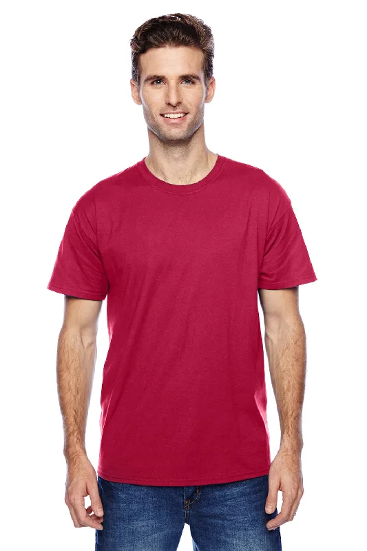 Men’s short-sleeve jolt shirts-Hanes Mens X-Temp Moisture Wicking Short Sleeve Crewneck T-Shirt - Deep Red - Closeout