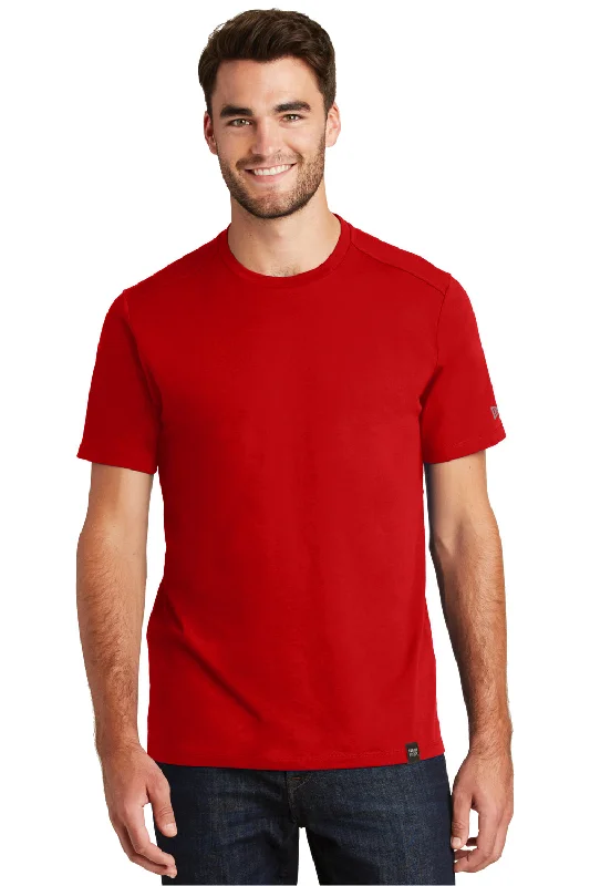 Men’s short-sleeve xeno shirts-New Era Mens Heritage Short Sleeve Crewneck T-Shirt - Red