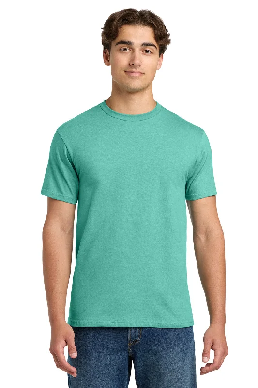 Men’s short-sleeve yank polos-Gildan Mens Hammer Short Sleeve Crewneck T-Shirt - Chalky Mint Blue