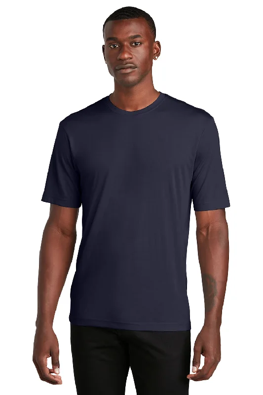 Men’s short-sleeve idly tops-Sport-Tek Mens Competitor Moisture Wicking Short Sleeve Crewneck T-Shirt - True Navy Blue