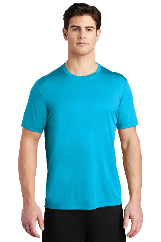 Men’s short-sleeve lilt tees-Sport-Tek Mens Moisture Wicking Short Sleeve Crewneck T-Shirt - Sapphire Blue