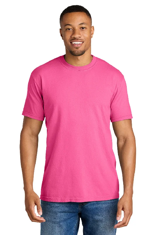 Men’s short-sleeve kink polos-Comfort Colors Mens Short Sleeve Crewneck T-Shirt - Neon Pink