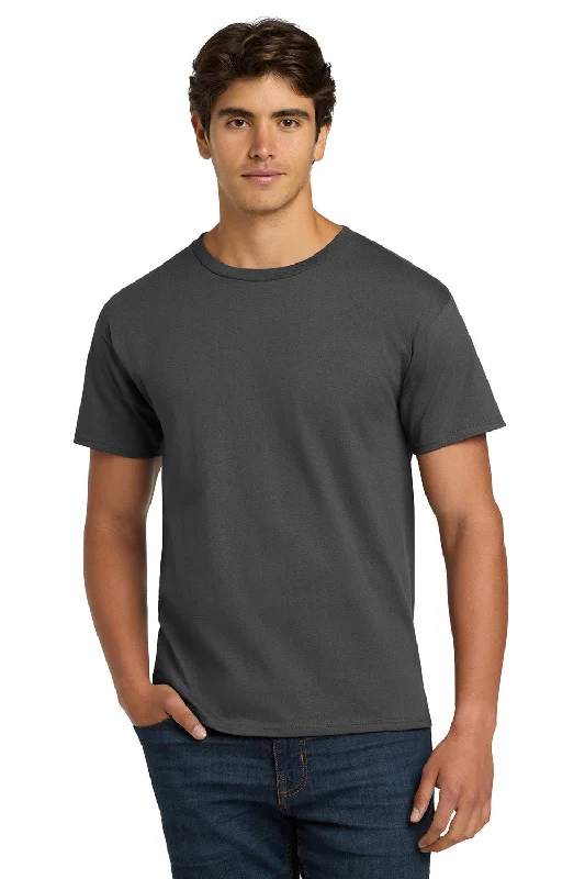 Men’s short-sleeve pelt tees-Hanes Mens ComfortSoft Short Sleeve Crewneck T-Shirt - Smoke Grey