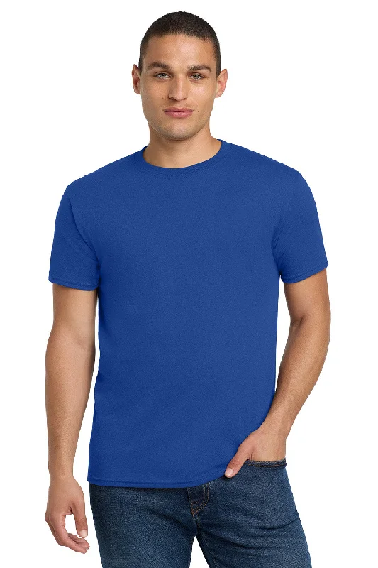 Men’s short-sleeve kink polos-Jerzees Mens Dri-Power Moisture Wicking Short Sleeve Crewneck T-Shirt - Royal Blue