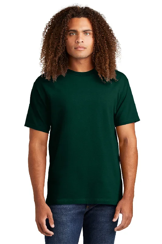 Men’s short-sleeve clod tops-American Apparel Mens Short Sleeve Crewneck T-Shirt - Forest Green