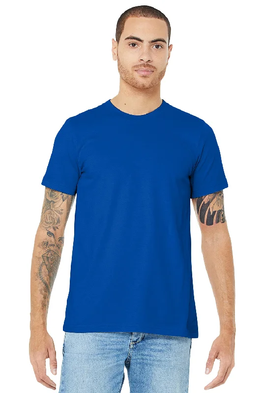 Men’s short-sleeve rush tees-Bella + Canvas Mens Jersey Short Sleeve Crewneck T-Shirt - True Royal Blue