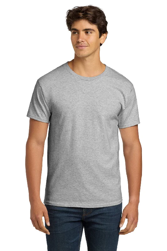 Men’s short-sleeve glint tops-Hanes Mens ComfortSoft Short Sleeve Crewneck T-Shirt - Ash Grey