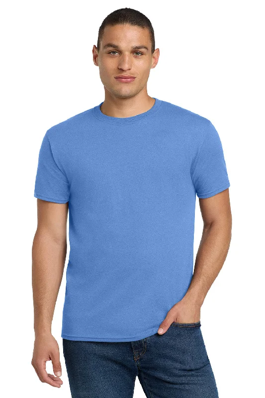 Men’s short-sleeve tope shirts-Jerzees Mens Dri-Power Moisture Wicking Short Sleeve Crewneck T-Shirt - Columbia Blue