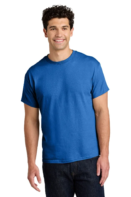 Men’s short-sleeve eave tops-Gildan Mens Short Sleeve Crewneck T-Shirt - Royal Blue