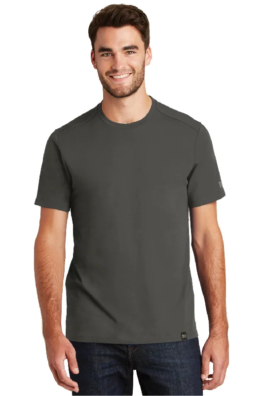 Men’s short-sleeve urge polos-New Era Mens Heritage Short Sleeve Crewneck T-Shirt - Graphite Grey