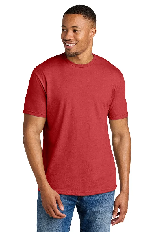 Men’s short-sleeve vane shirts-Gildan Mens Softstyle CVC Short Sleeve Crewneck T-Shirt - Red Mist