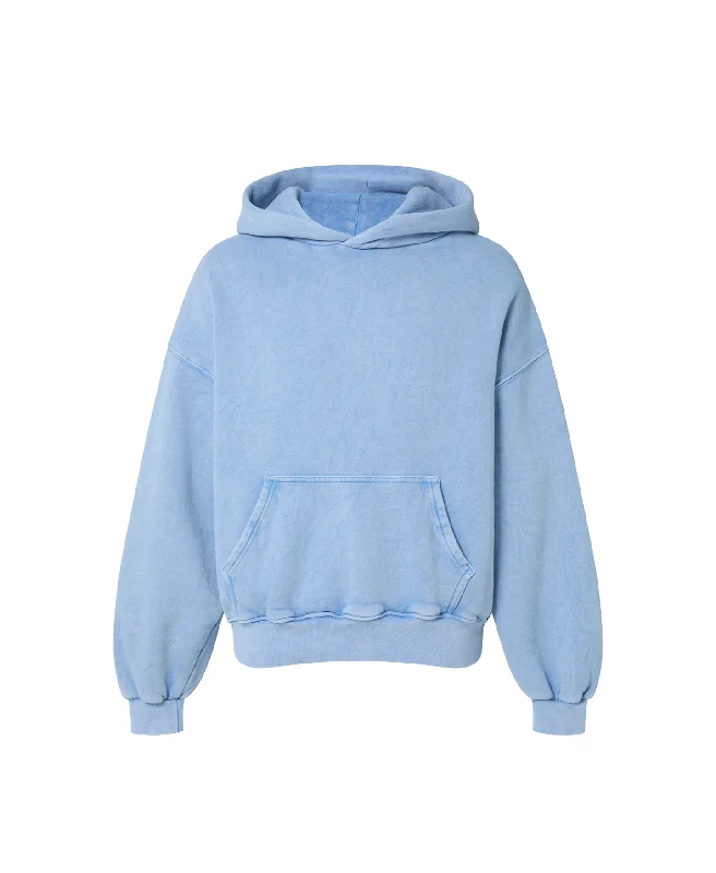 mens hoodie for urban performance wear-450 GSM 'Vintage Blue' Hoodie