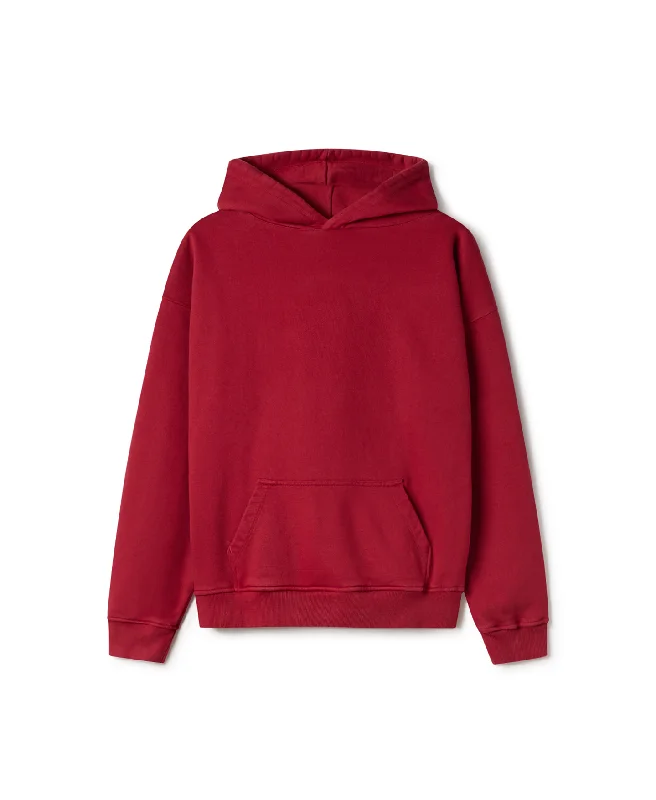 mens hoodie with cozy modern appeal-600 GSM 'Dark Red' Hoodie