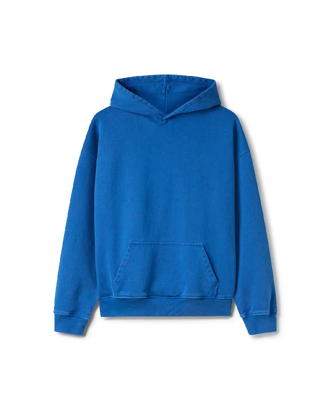 mens hoodie with stylish side details-600 GSM 'Royal Blue' Hoodie