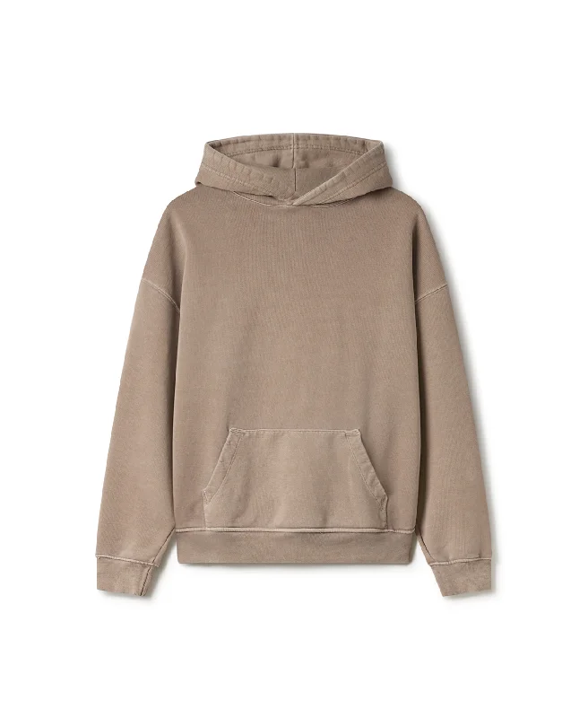 mens hoodie for effortless, on-the-go look-600 GSM 'Vintage Taupe' Hoodie