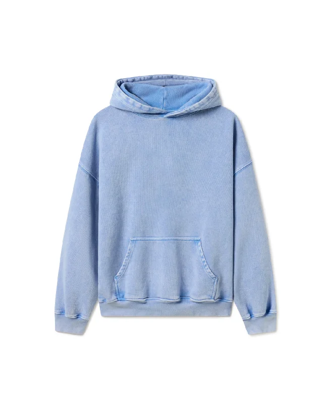 mens hoodie for cozy winter days-600 GSM 'Vintage Blue' Hoodie