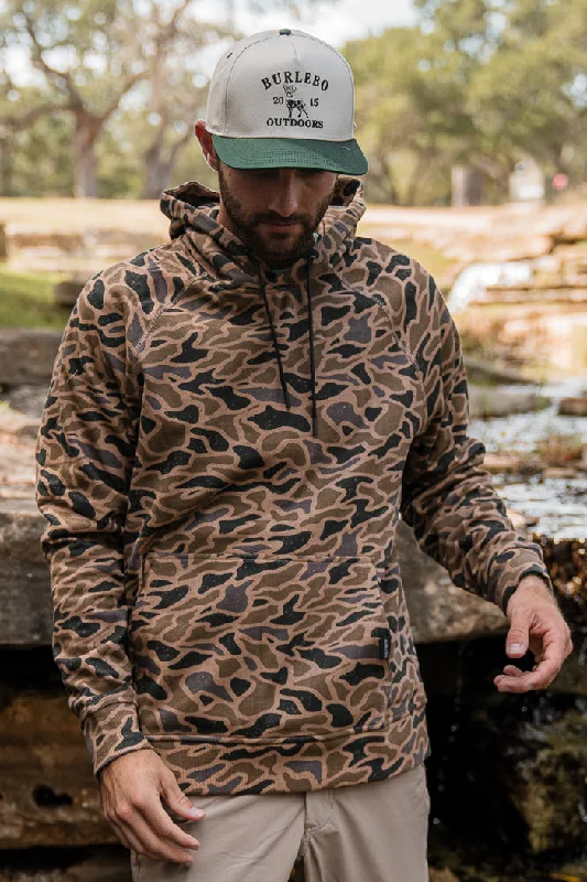 mens hoodie with smooth modern finish-Fleece Hoodie - Gauge Camo