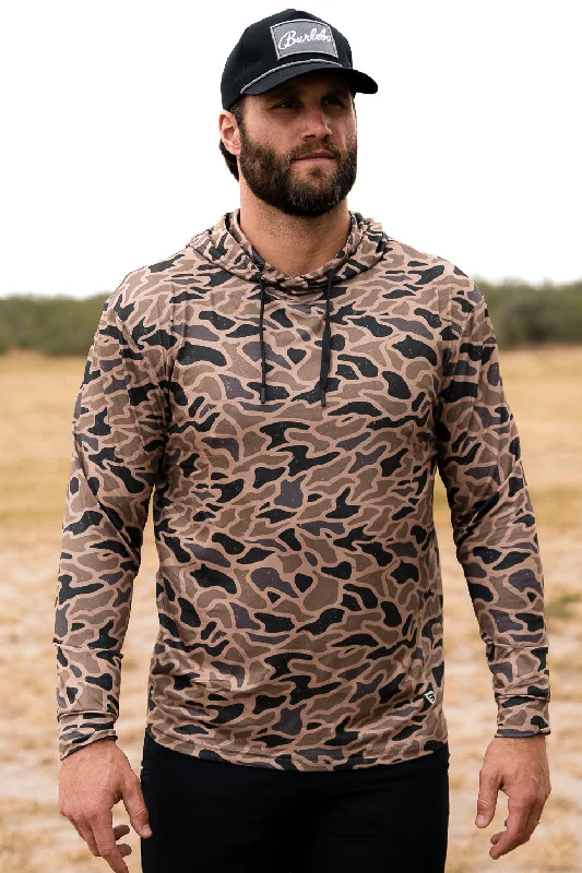 mens hoodie for on-the-move style-Performance Hoodie - Gauge Camo