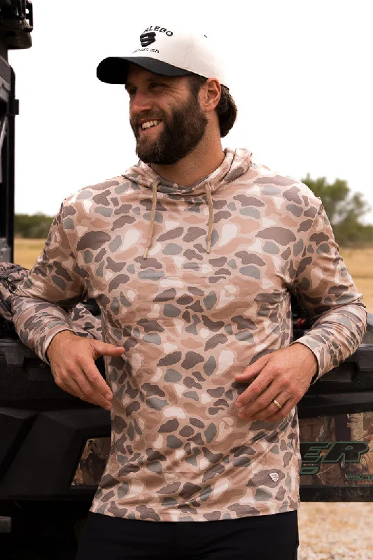 mens hoodie for everyday gym wear-Performance Hoodie - Pintail Camo