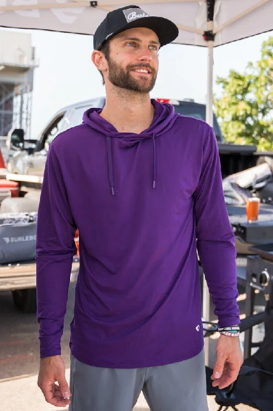 mens hoodie for stylish outdoor activities-Performance Hoodie - Purple