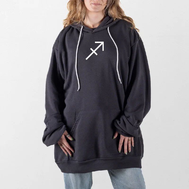 mens hoodie for easy casual wear-Sagittarius Giant Hoodie