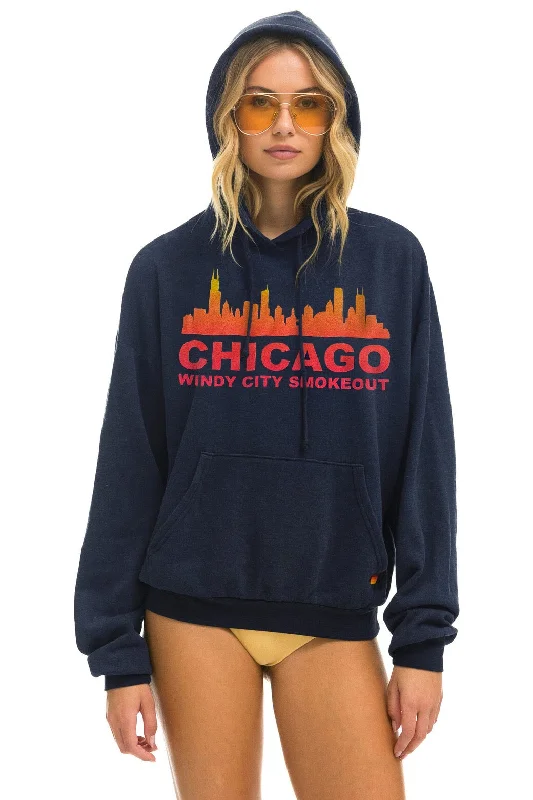 mens hoodie for perfect cozy fit-WINDY CITY SMOKEOUT 2024 PULLOVER HOODIE RELAXED - NAVY