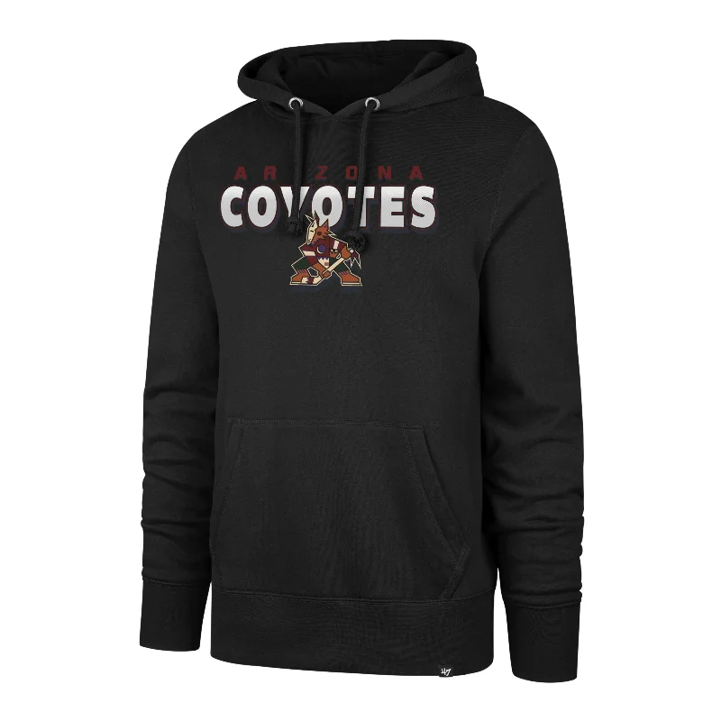 mens hoodie for practical and stylish wear-ARIZONA COYOTES HALF DROP '47 HEADLINE HOOD