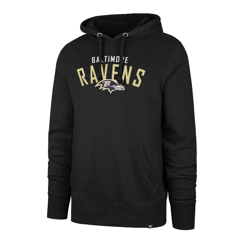 mens hoodie for gym sessions and beyond-BALTIMORE RAVENS OUTRUSH '47 HEADLINE HOOD