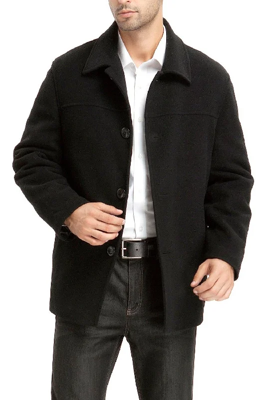 men's jackets with warm lining for winter-BGSD Men Matthew Wool Blend Car Coat