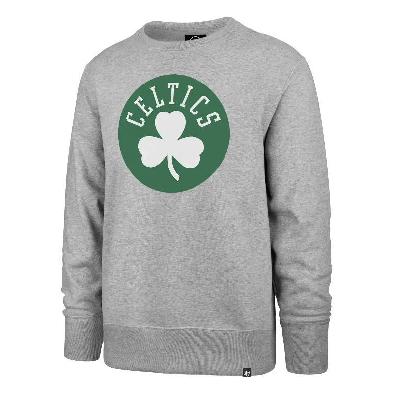 mens hoodie for active streetwear look-BOSTON CELTICS IMPRINT '47 HEADLINE CREW