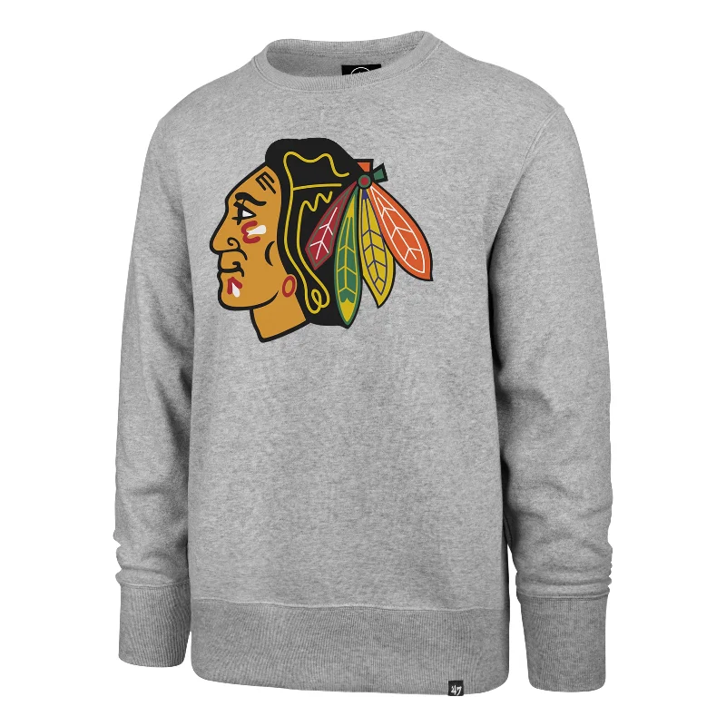 mens hoodie with comfortable modern fabric-CHICAGO BLACKHAWKS IMPRINT '47 HEADLINE CREW