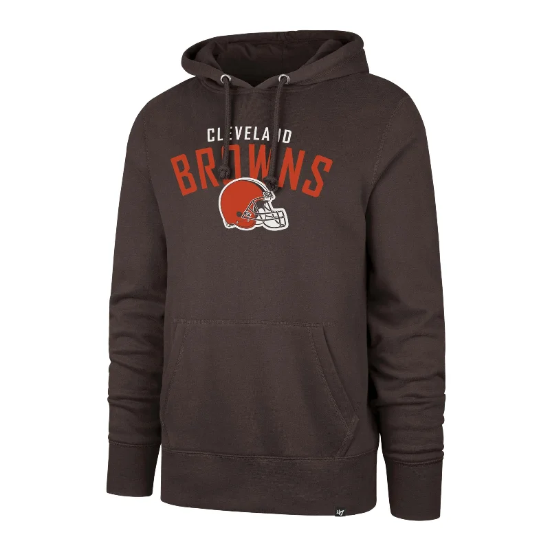 mens hoodie for cool weather adventures-CLEVELAND BROWNS OUTRUSH '47 HEADLINE HOOD