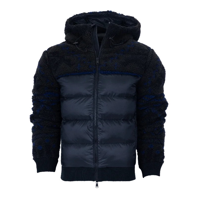 men's jackets with sleek urban style-Cody Sherpa Hybrid Hooded Jacket