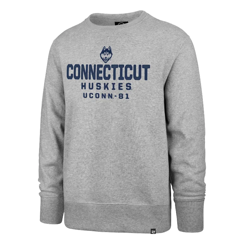 mens hoodie for casual but functional wear-CONNECTICUT HUSKIES UCONN HONOR ROLL '47 HEADLINE CREW