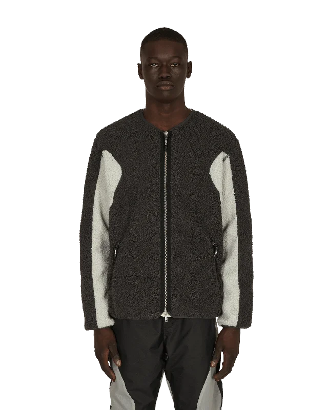 men's jackets for weekend outdoor activities-Slam Jam Sherpa Reversible Jacket Black