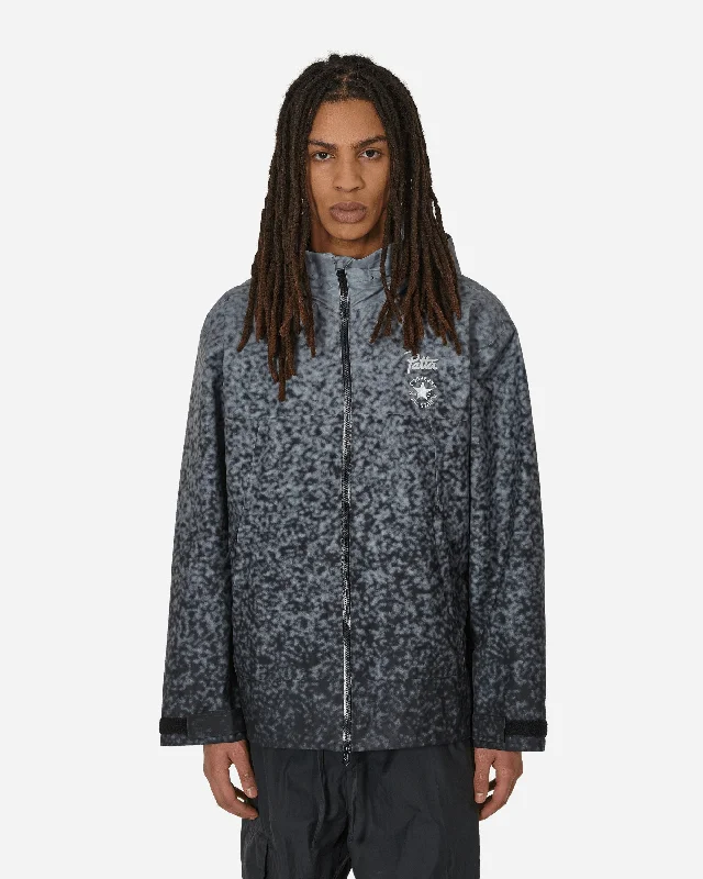 men's jackets with heat-sealed seams-Patta Rain Jacket Black Gradient