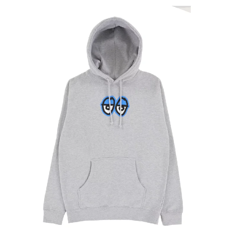 mens hoodie for easy casual wear-Krooked Eyes Hoodie Heather/Blue