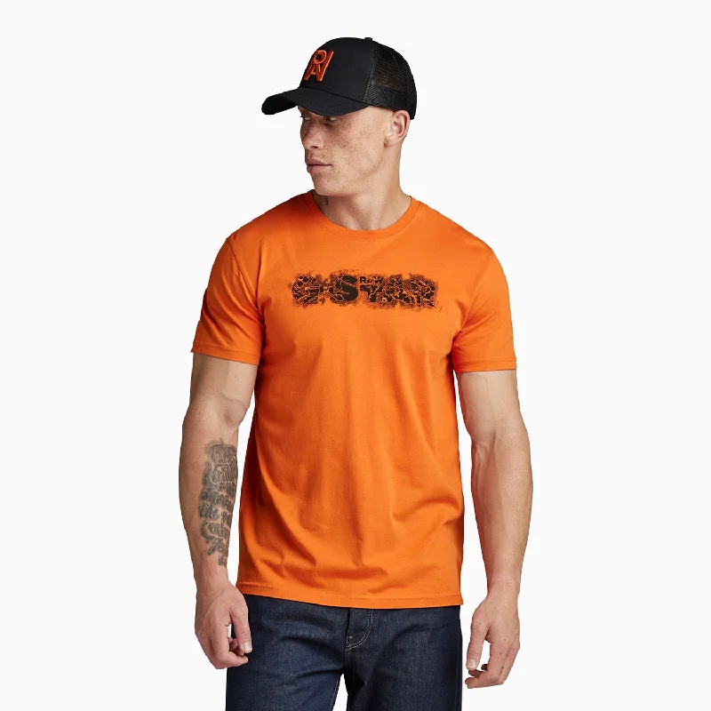 Men’s short-sleeve xeno shirts-Men's Distressed Logo Short Sleeve T-Shirt