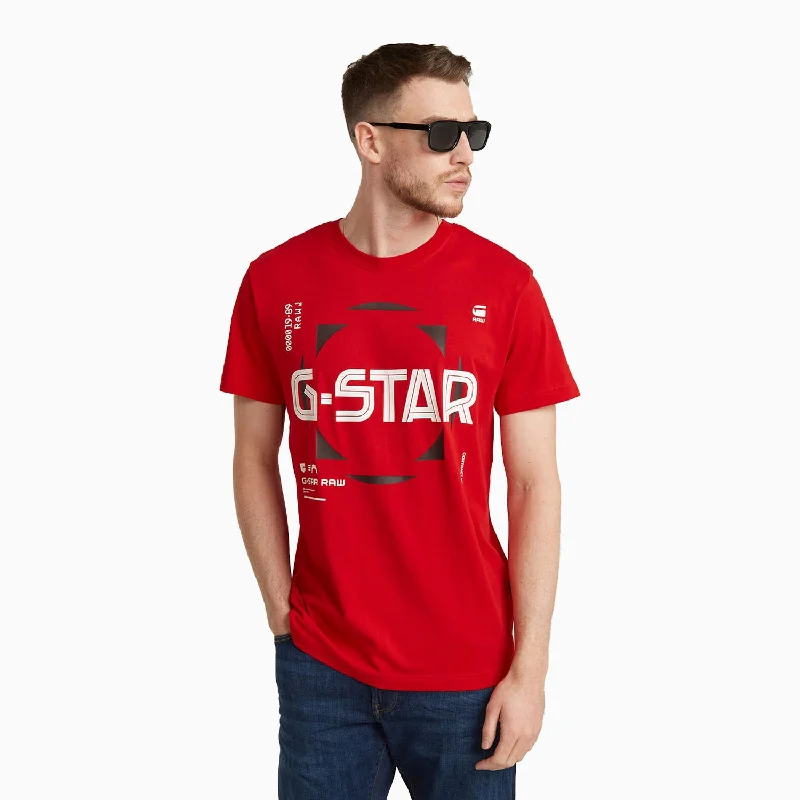 Men’s short-sleeve mire polos-Men's G Star Graphic Crew Neck T Shirt