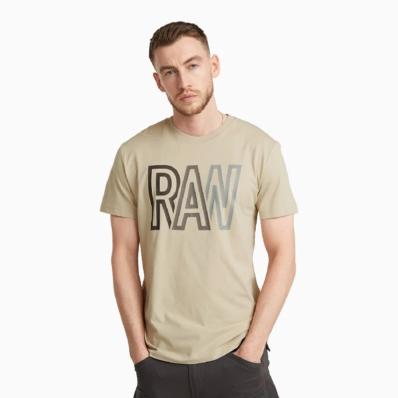 Men’s short-sleeve sift tops-Men's Raw Logo Crew Neck T Shirt