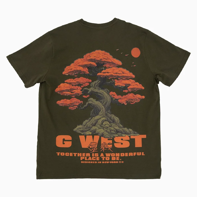 Men’s short-sleeve urge tops-Men's Bonsai Tree Short Sleeve T Shirt