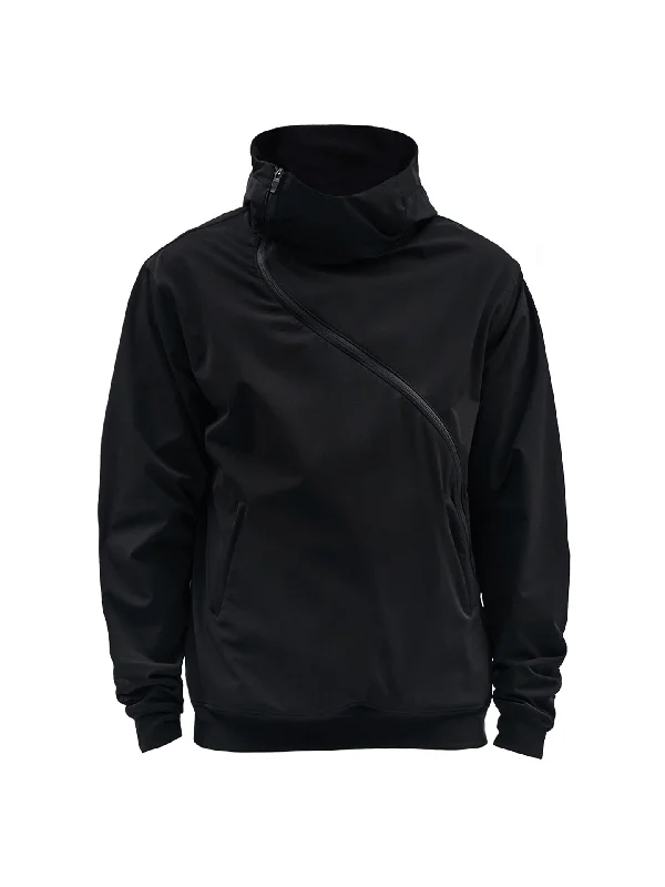 mens hoodie for comfy city looks-gurutze zipped hoodie schoeller dryskin