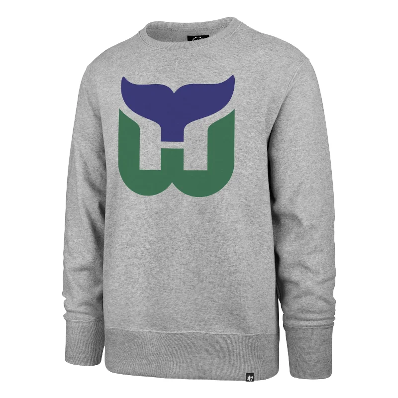 mens hoodie with contemporary design details-HARTFORD WHALERS VINTAGE '47 HEADLINE CREW