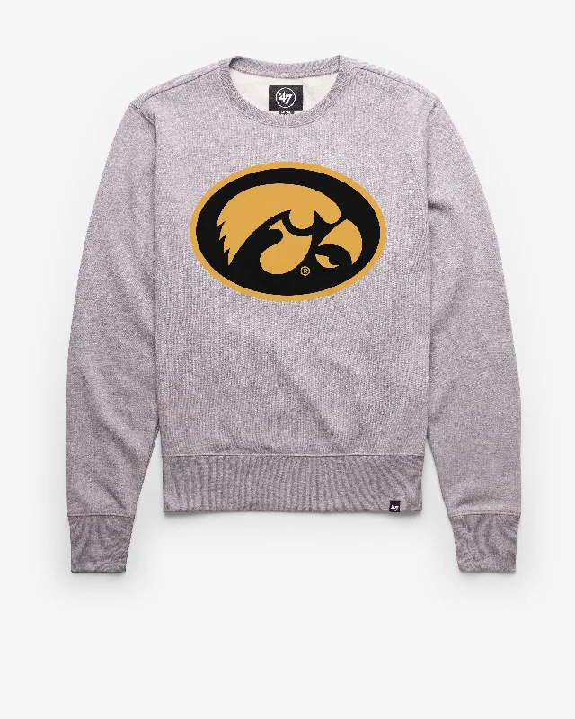 mens hoodie for easy casual wear-IOWA HAWKEYES IMPRINT '47 HEADLINE CREW